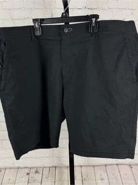 Public Rec Dealbreaker Chino Lightweight Stretch Black Shorts Size 42